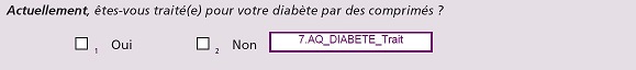 I- Question Trait_Diabete